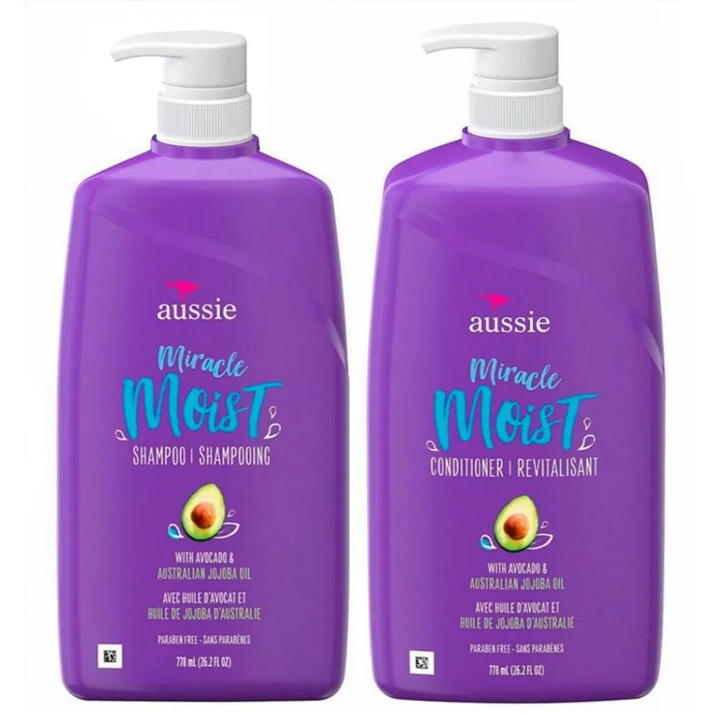 Aussie Kit Shampoo E Condicionador Moist 778 Ml Hidratação Profunda