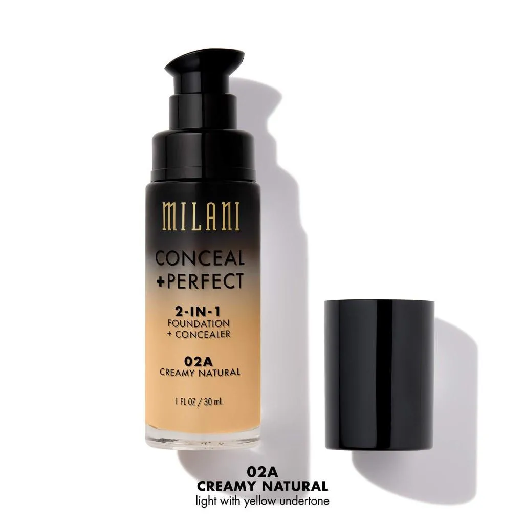 - MAQ MILANI BASE CORRETIVA 2IN1 N 02A CREAMY NATU