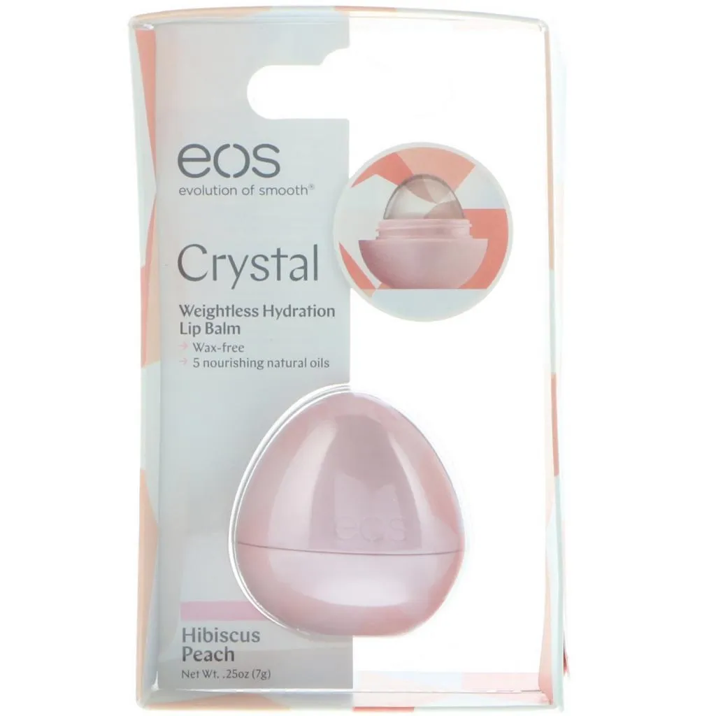 Bálsamo Labial Eos Crystal Hibiscus Peach
