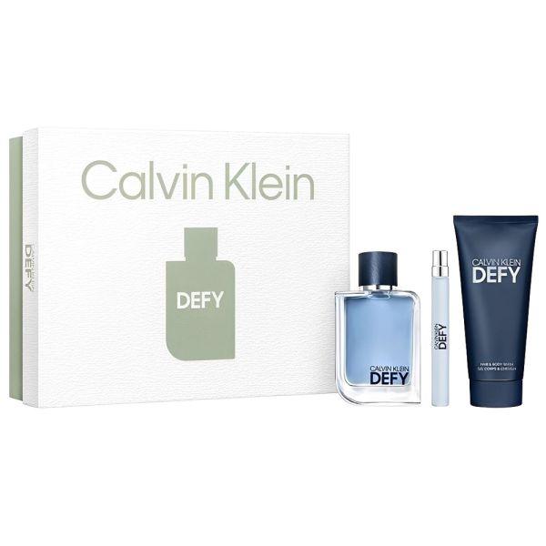 Kit Calvin Klein Defy EDT Masc 100 ML + SG + Mini