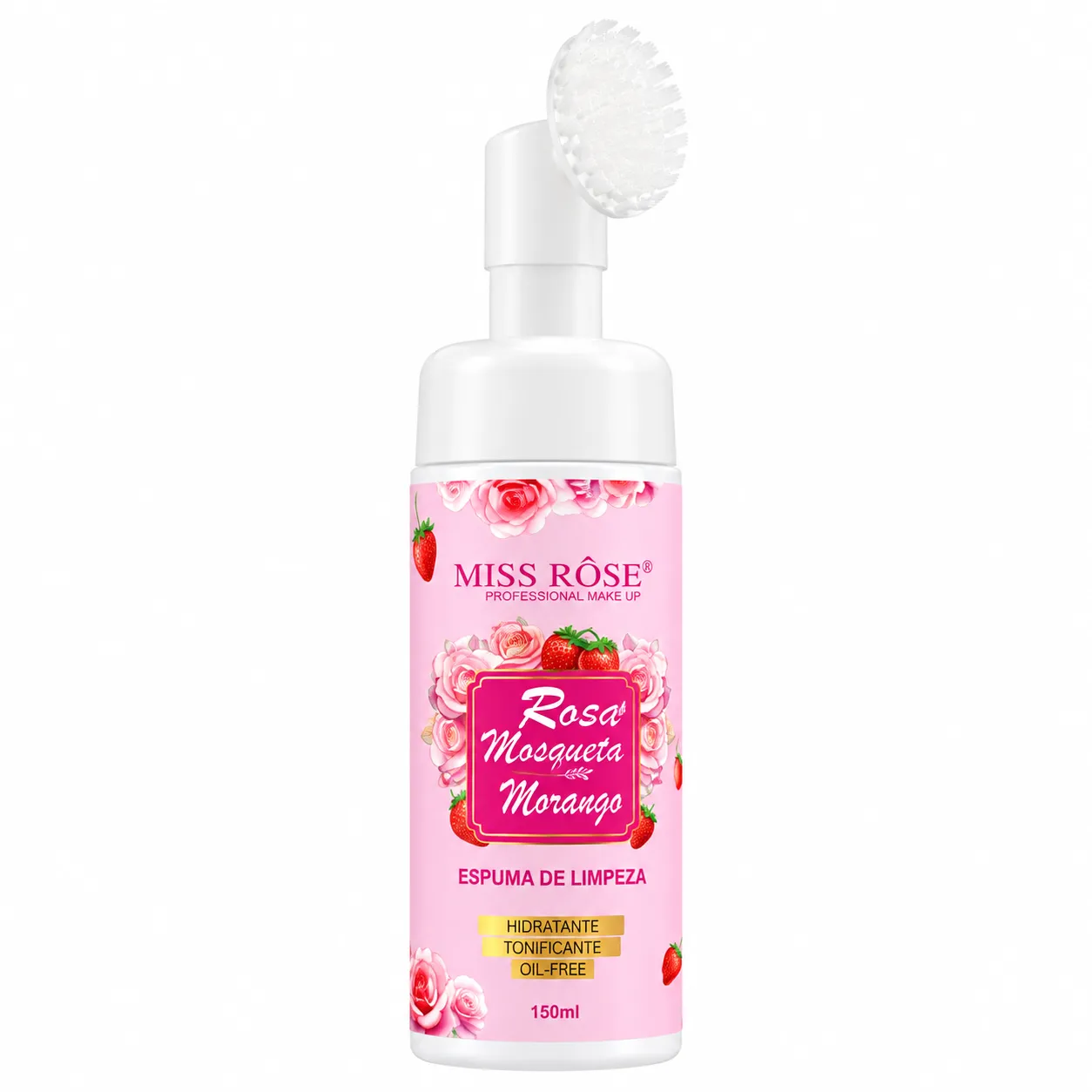 Espuma Facial de Limpeza Miss Rose Rosa Mosqueta MR11