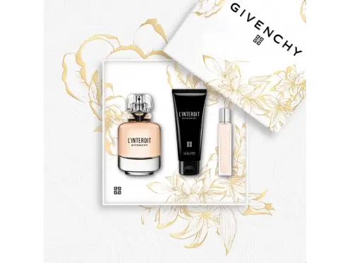 Kit Givenchy L’Interdit Eau De Parfum 80ml + Body Lotion + Miniatura