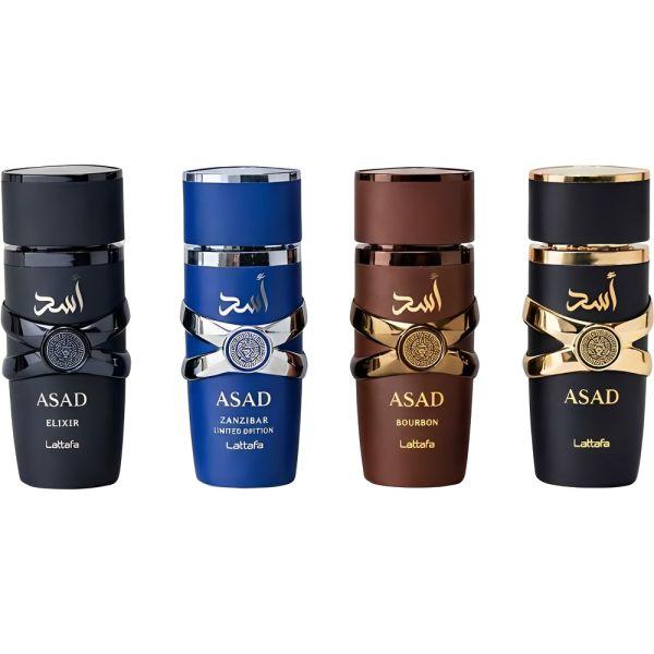Conjunto Perfume Lattafa Asad Collection EDP - Masculino 4 x 25mL
