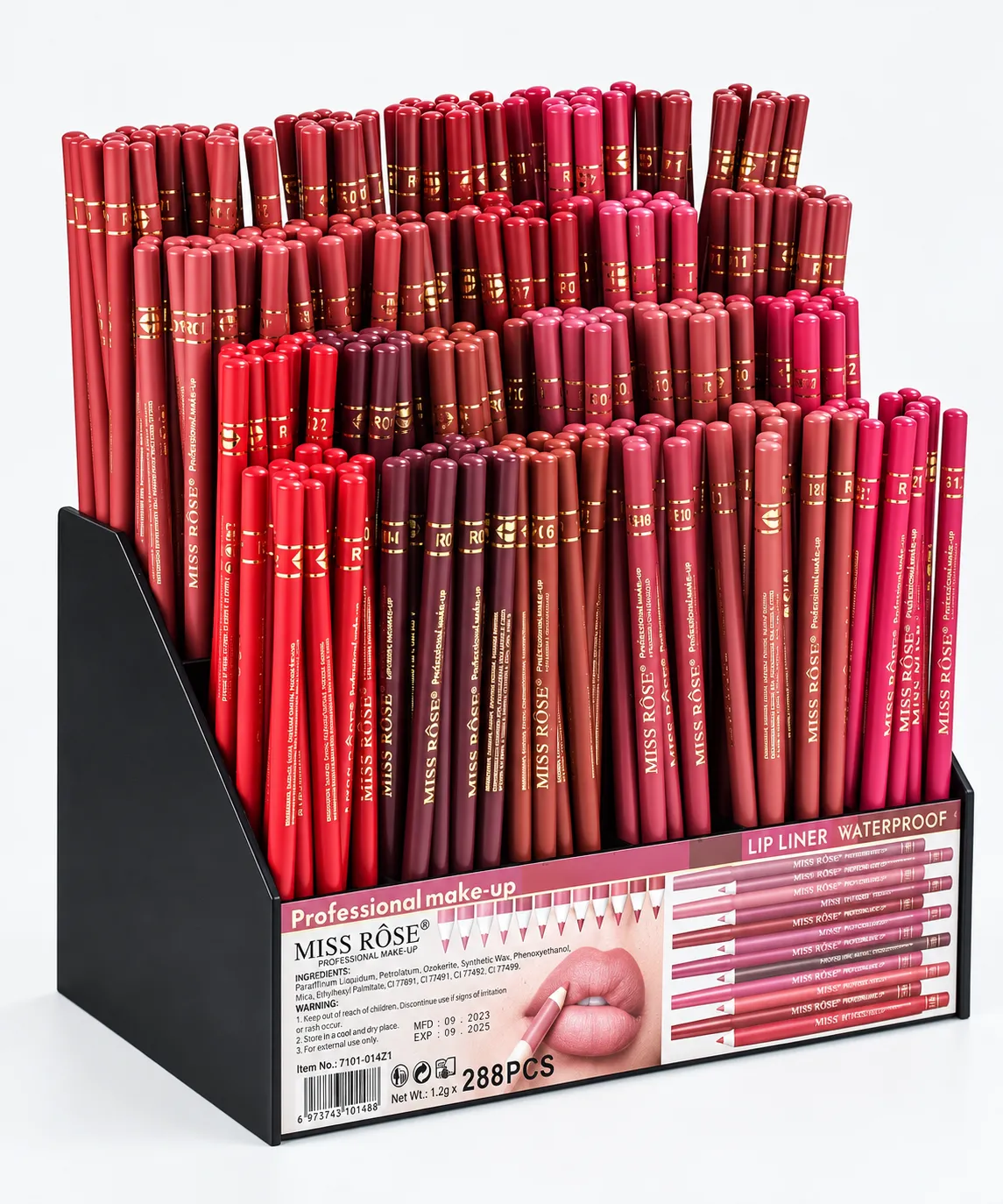 Lápis para Contorno Labial Miss Rose Waterproof 7101-014Z1