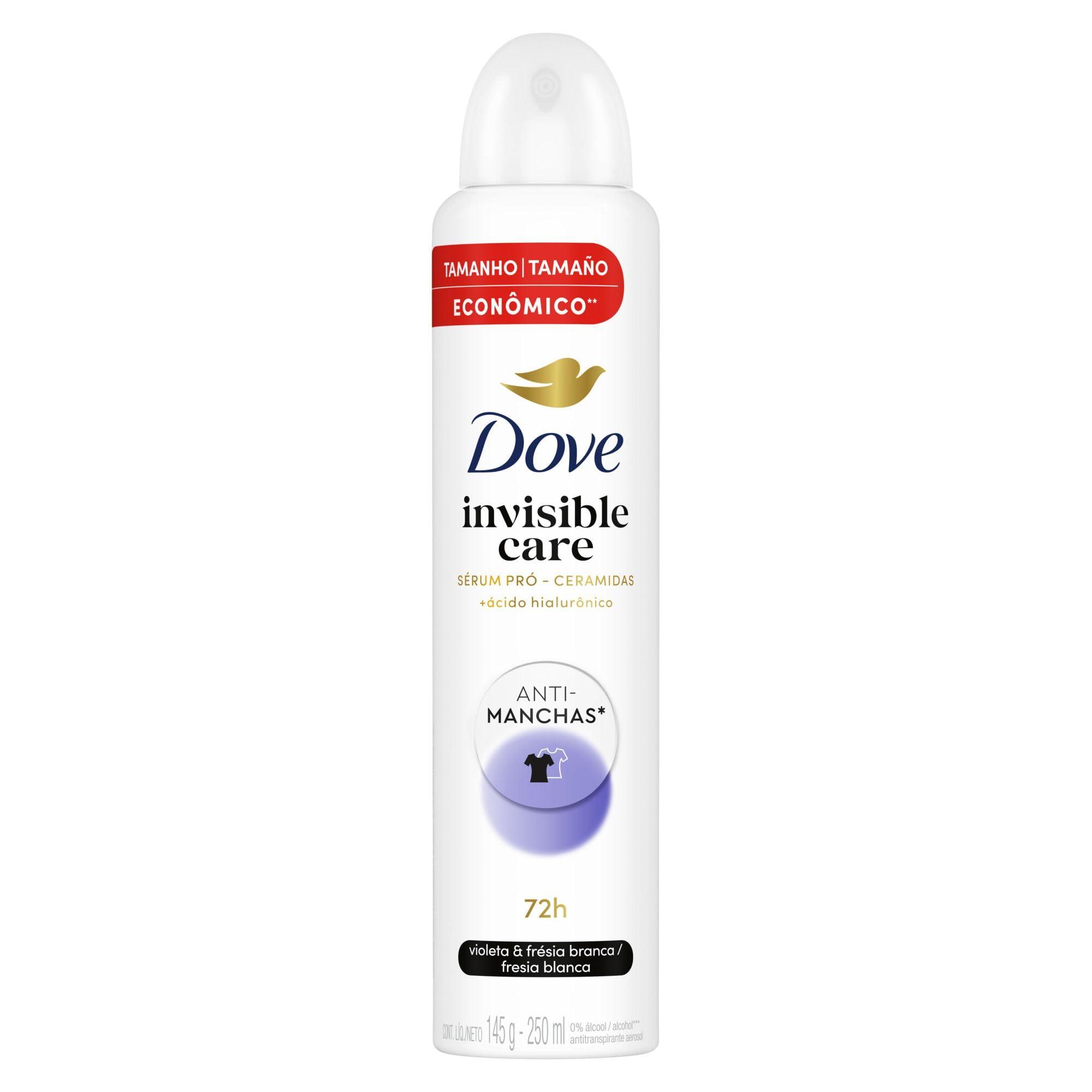 Anúncio: Desodorante Dove Invisible Care Antimanchas Violeta 150ml