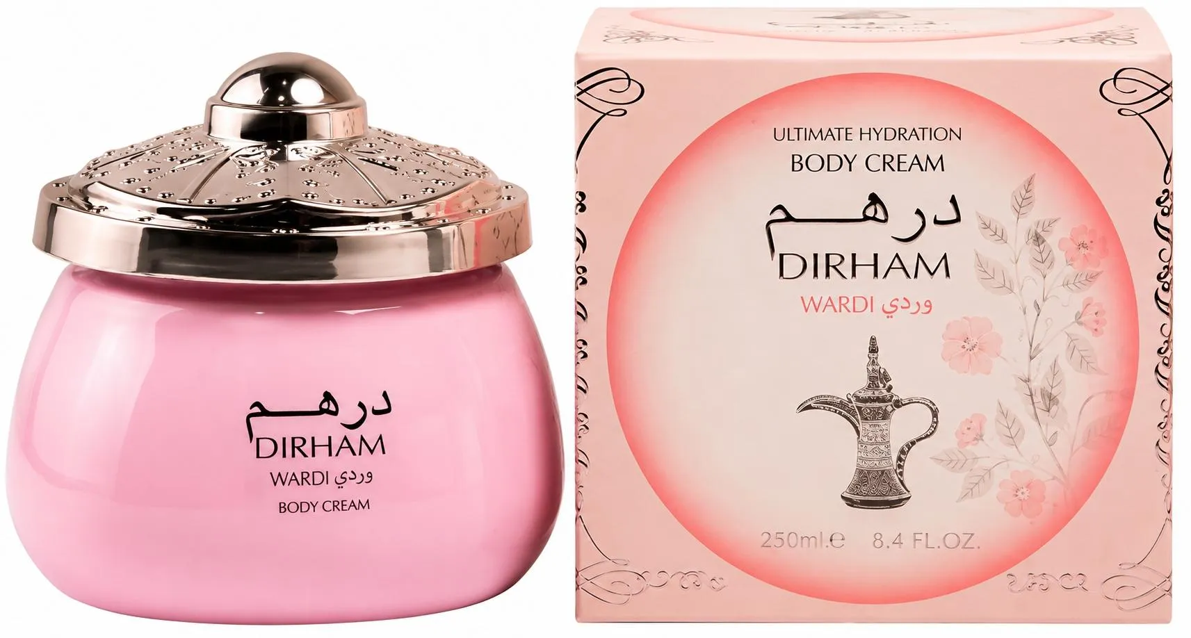 Creme Corporal Ard Al Zaafaran Dirham Wardi - 250g