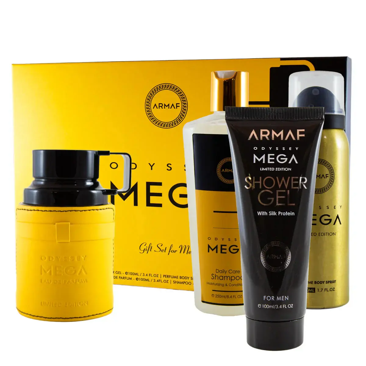 Kit Armaf Odyssey Mega 100 ML + SG + SH + B.Spray