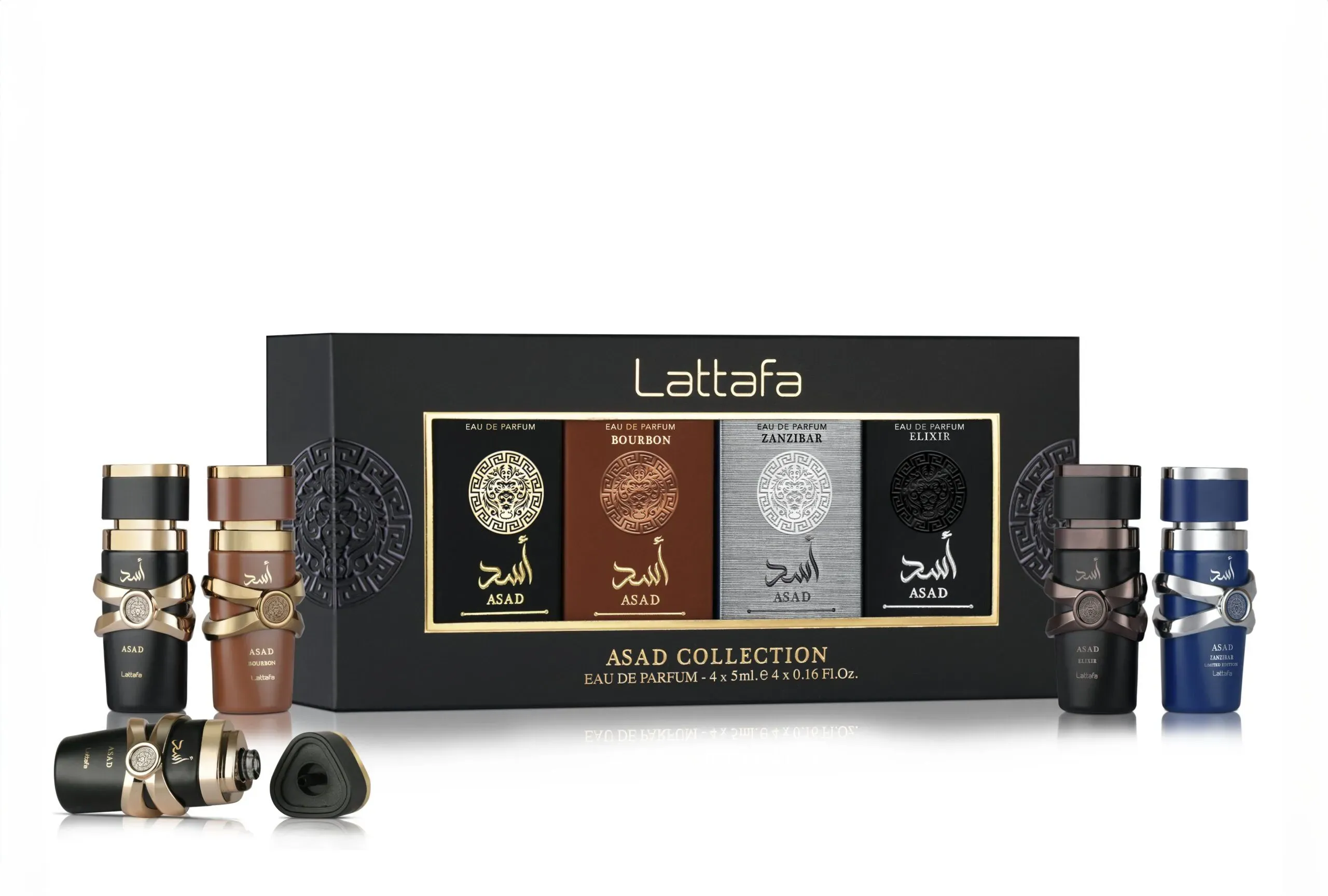 Kit Lattafa Asad Collection Eau de Parfum 4 x 5 ml