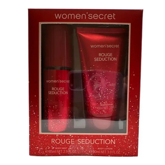 Kit Women’secret Rouge Seduction Feminino Body Mist 85ml + Body Lotion 90ml