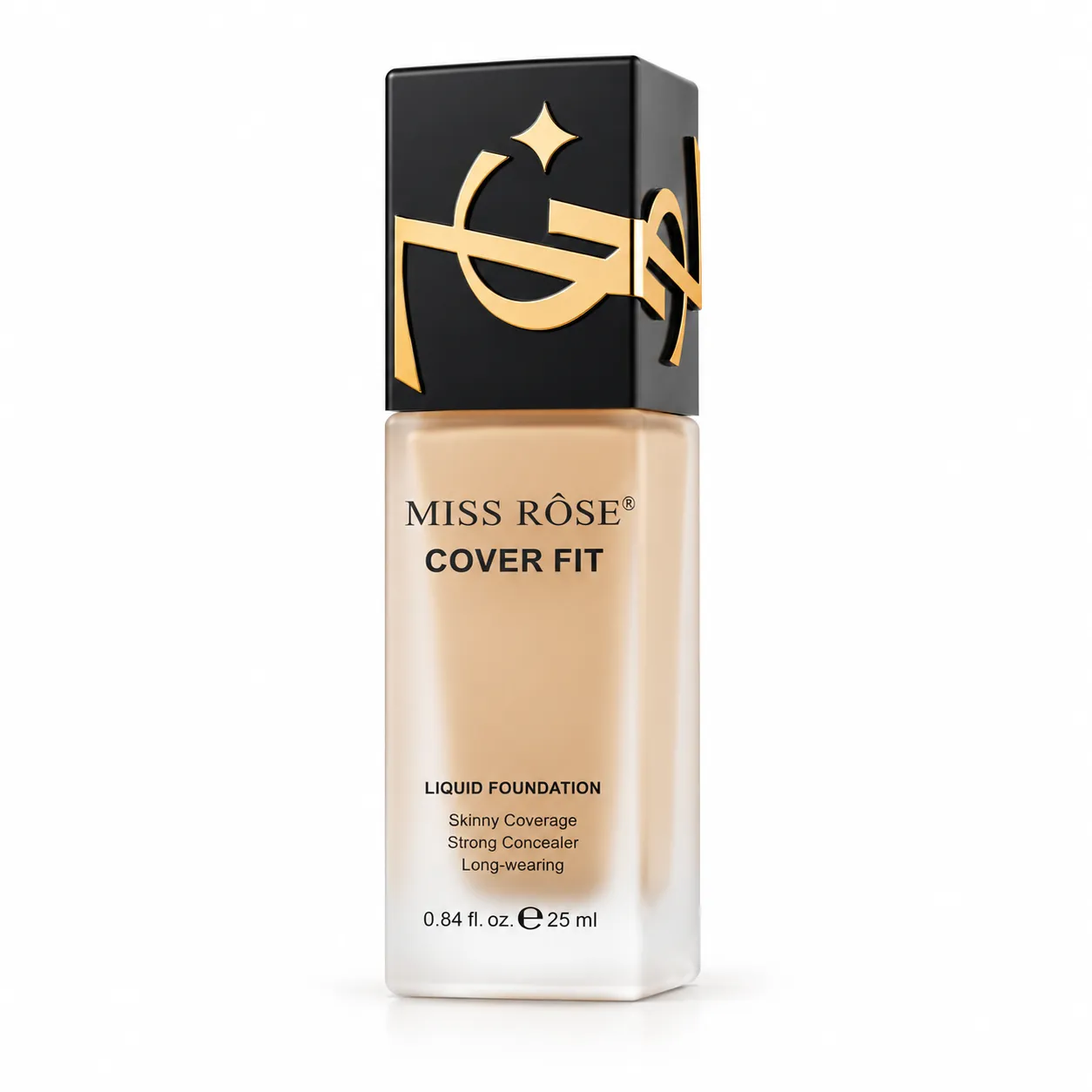Base Líquida Miss Rose Cover Fit Beige 1 25 ml