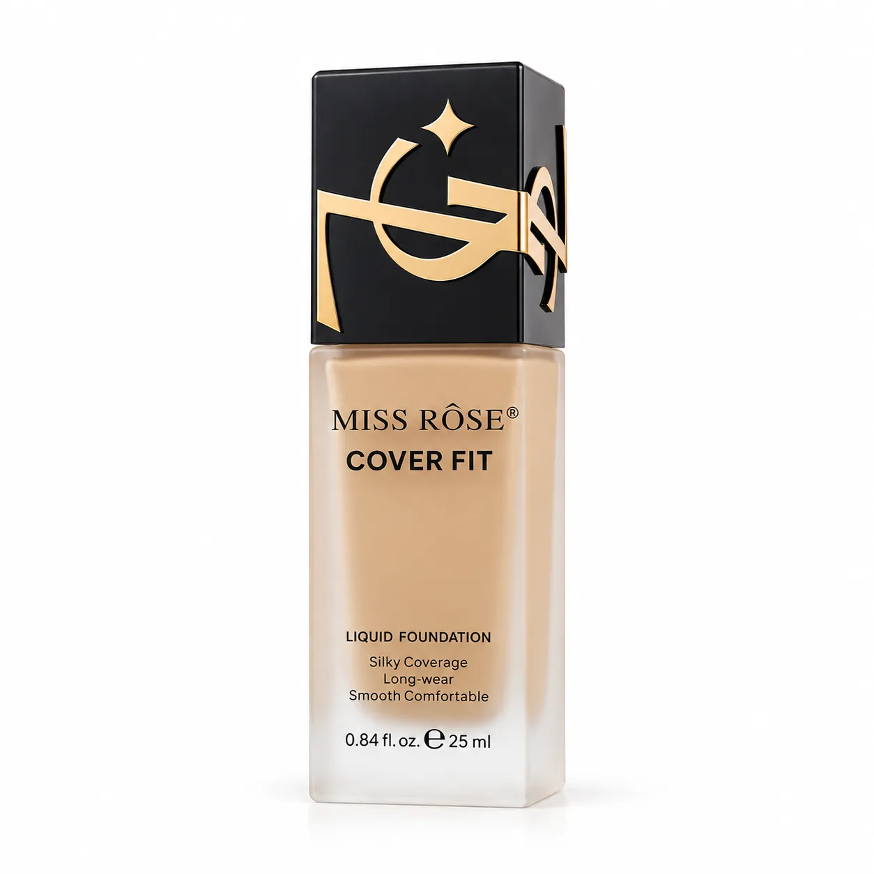 Base Líquida Miss Rose Cover Fit Beige 4 25ml