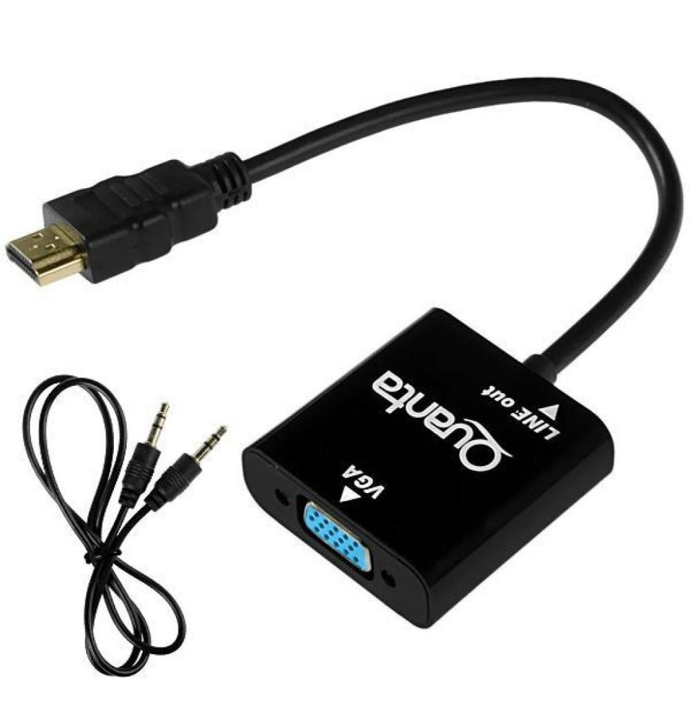 ADAP. HDMI/VGA QUANTA QTHDV34 PRETO