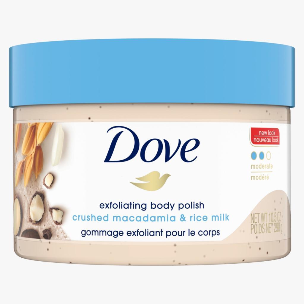 - DOVE EXFOLIANTE P/CORPO MACADAMIA & RICE 289 GR