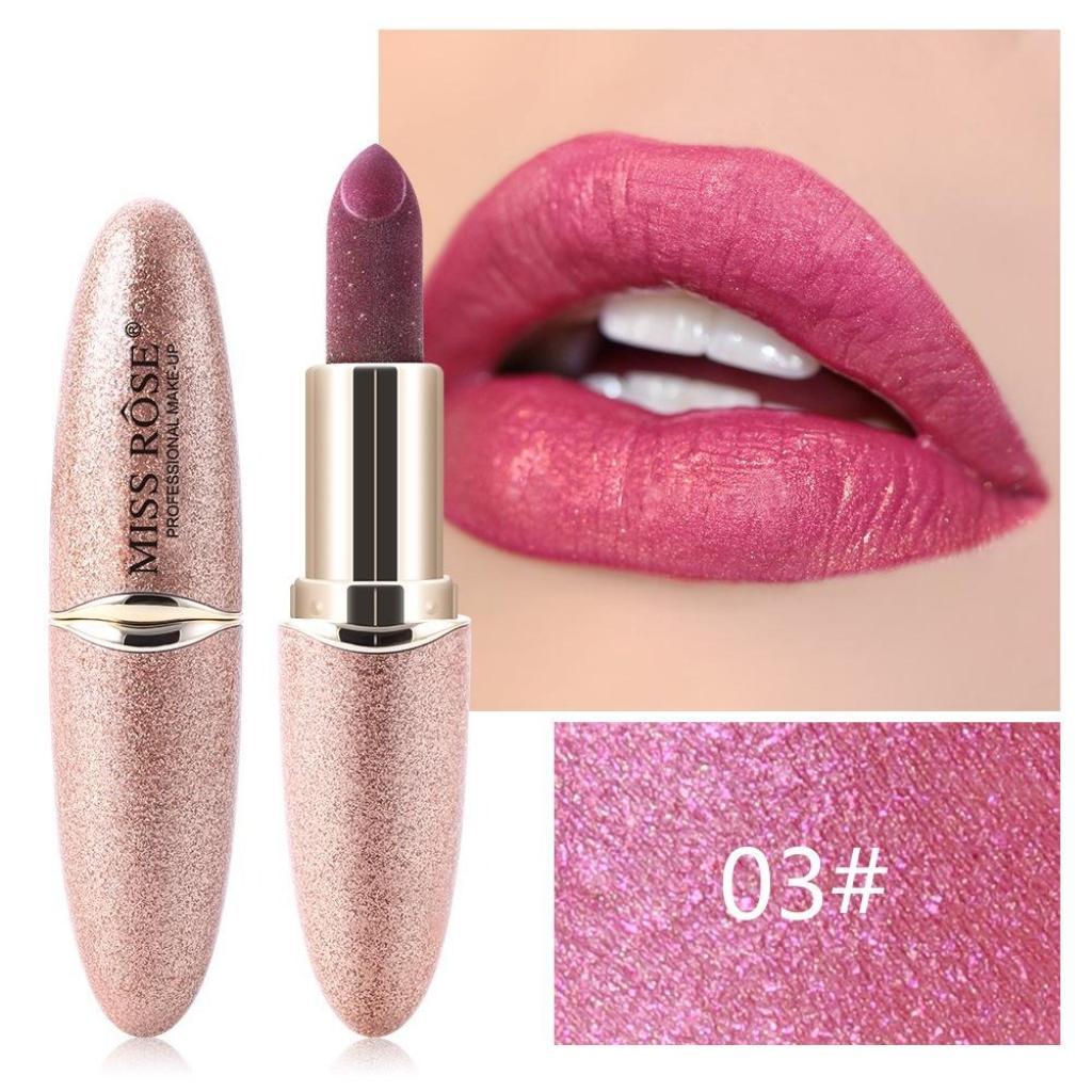 Batom Matte Miss Rose Lipstick 7301-411B3