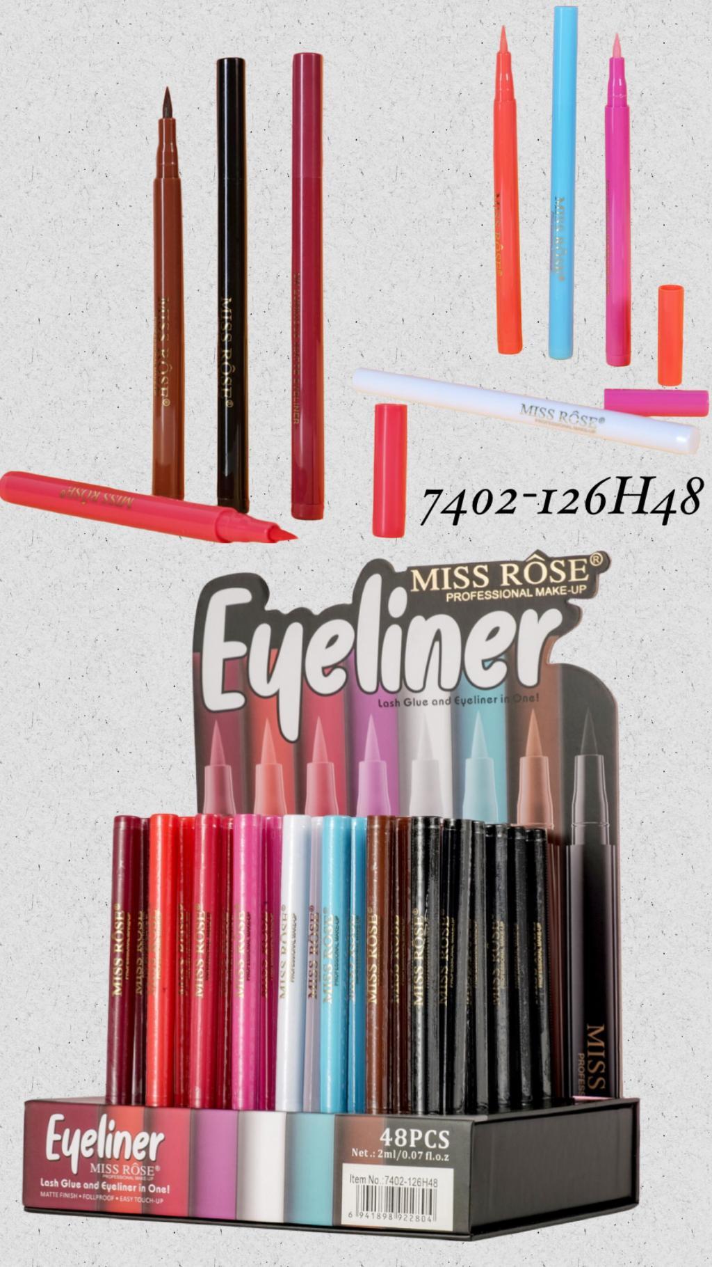 Delineador Colorido Miss Rose 7402-126H48