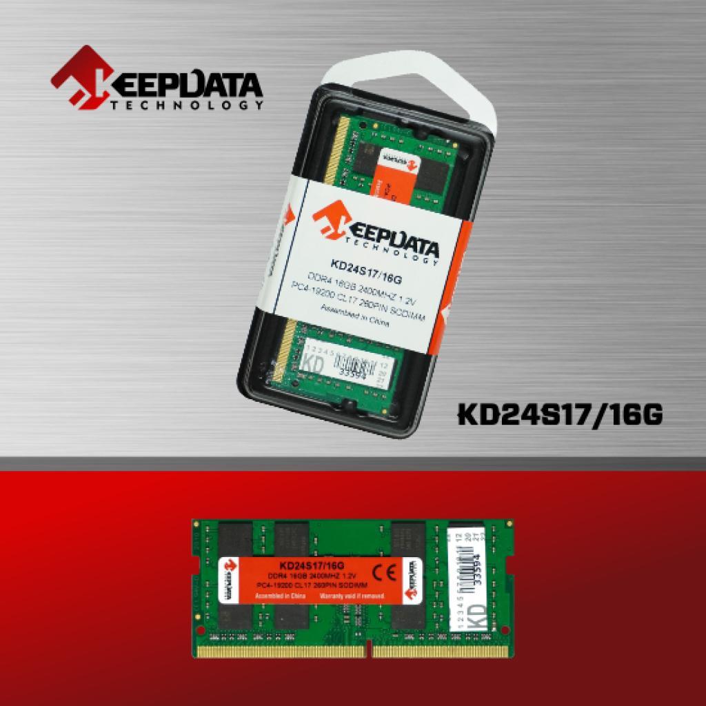 MEM P/ NTB DDR4 16GB 2400 KEEPDATA KD24S17/16G