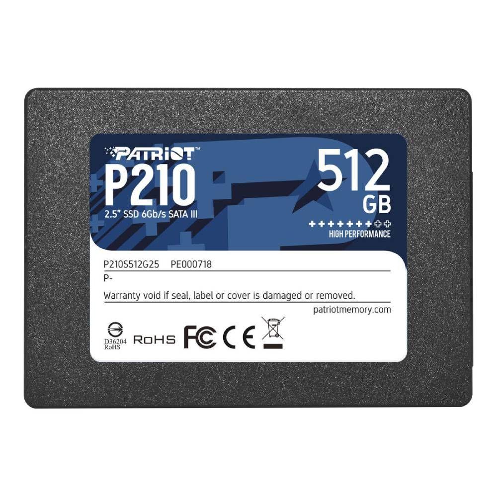 HD SSD SATA3  512GB 2.5" PATRIOT P210 P210S512G25