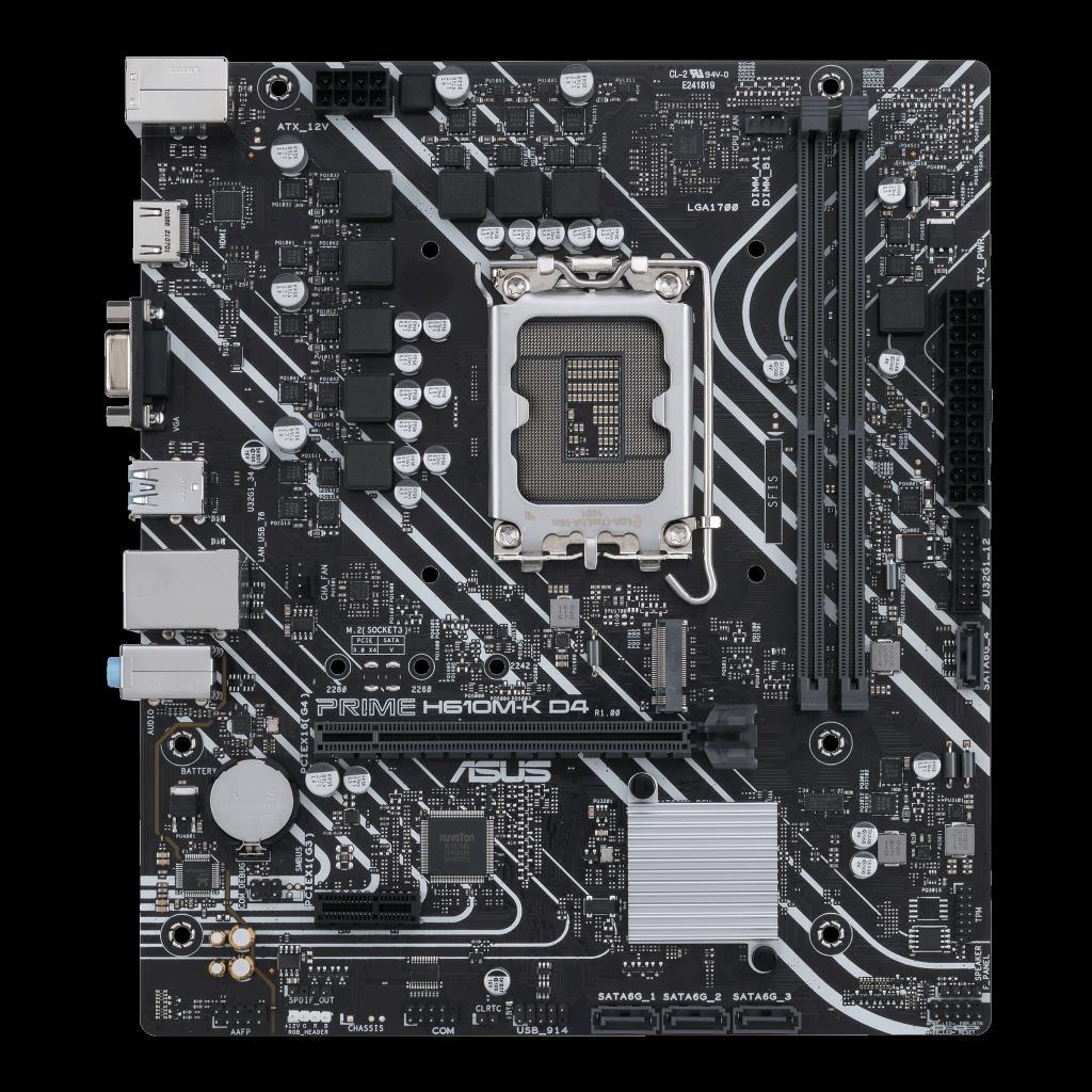 Placa Mae Intel (1700) Asus H610m-K Prime D4