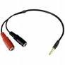 Adaptador Fone 2 Jack para 1 Jack 3.5mm Satellite HS102T