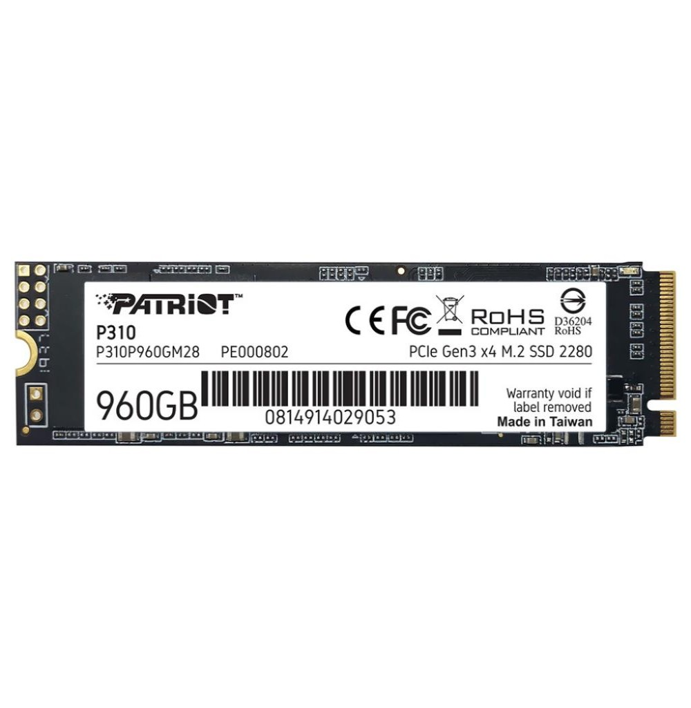 HD SSD M.2  960GB PATRIOT P310P960GM28 NVME