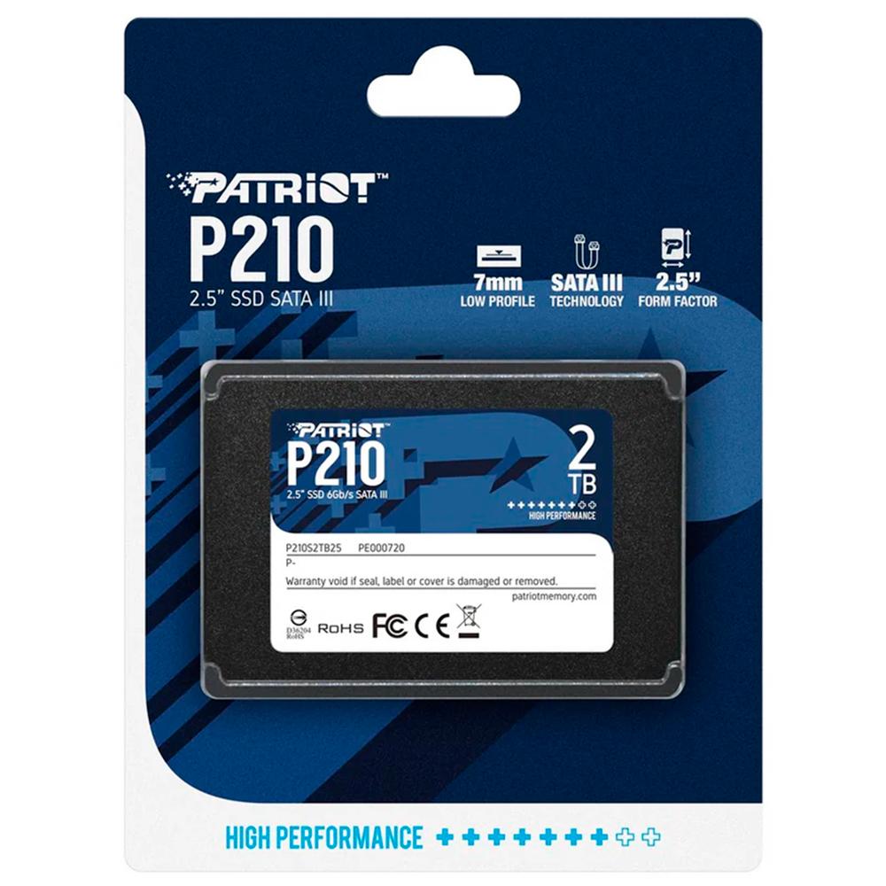 HD SSD SATA3 2TB PATRIOT P210 P210S2TB25