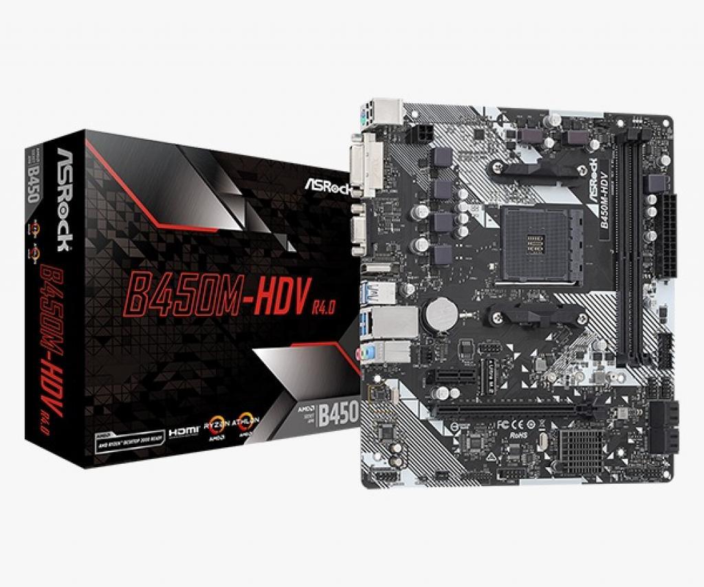 Placa mae Amd (Am4) Asrock B450m-Hdv R4.0