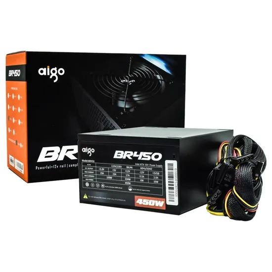 FONTE 450W AIGO BR450 REAL BIVOLT IVA