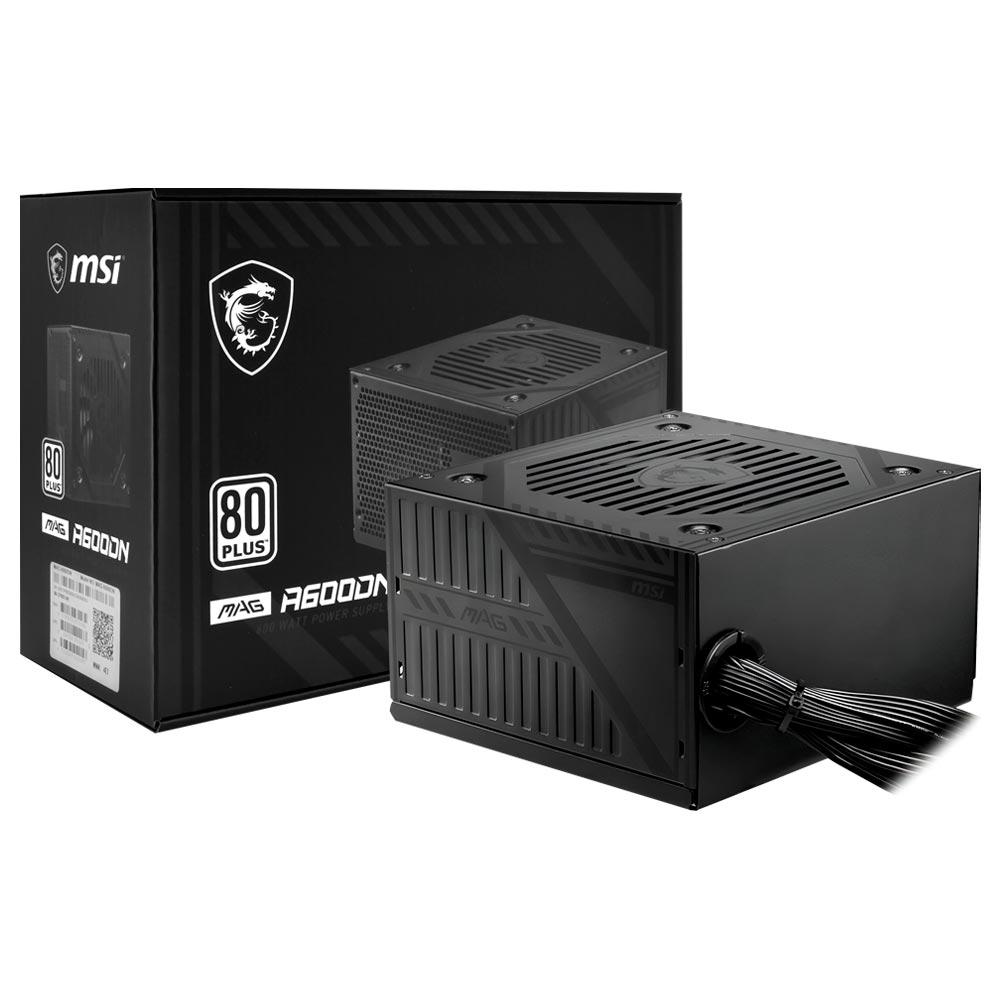 FONTE 600W MSI MAG A600DN 80 PLUS STANDARD (IVA)