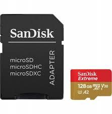 MEMORY SD MICRO128GB SANDISK  EXTREME     190-90M*