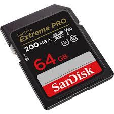 MEMORY SD 64GB  SANDISK EXTREME PRO       200MB