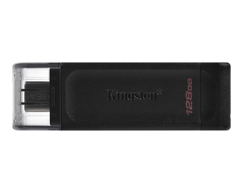 PEN DRIVE  128GB KINGSTON DT70 USB-C PRETO*     SG
