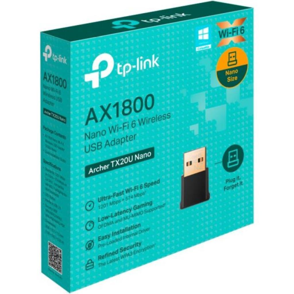 Adaptador USB Tp-Link Archer TX20U Nano AX1800 Wi-Fi 6 Dual Band