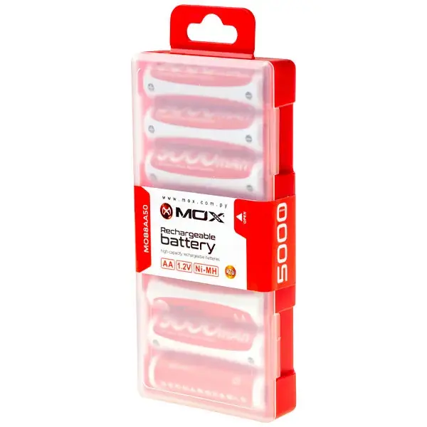PILHA RECARREGAVEL MOX     AA  5000MAH C/8      SG