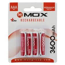 PILHA RECARREGAVEL MOX     AAA 3600MAH C/8      SG
