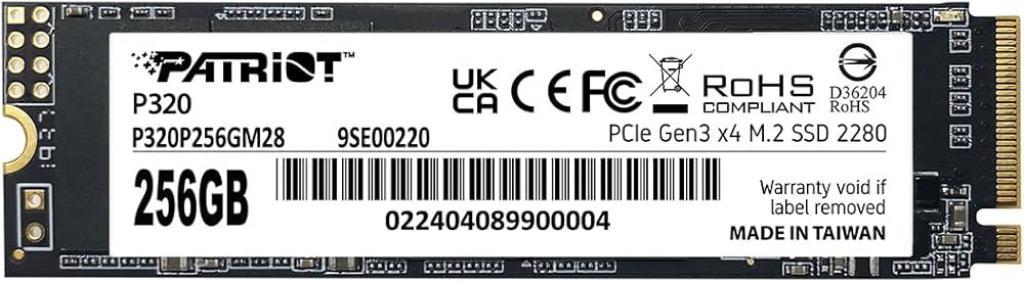 HD SSD M.2  256GB PATRIOT P320P256GM28 NVME