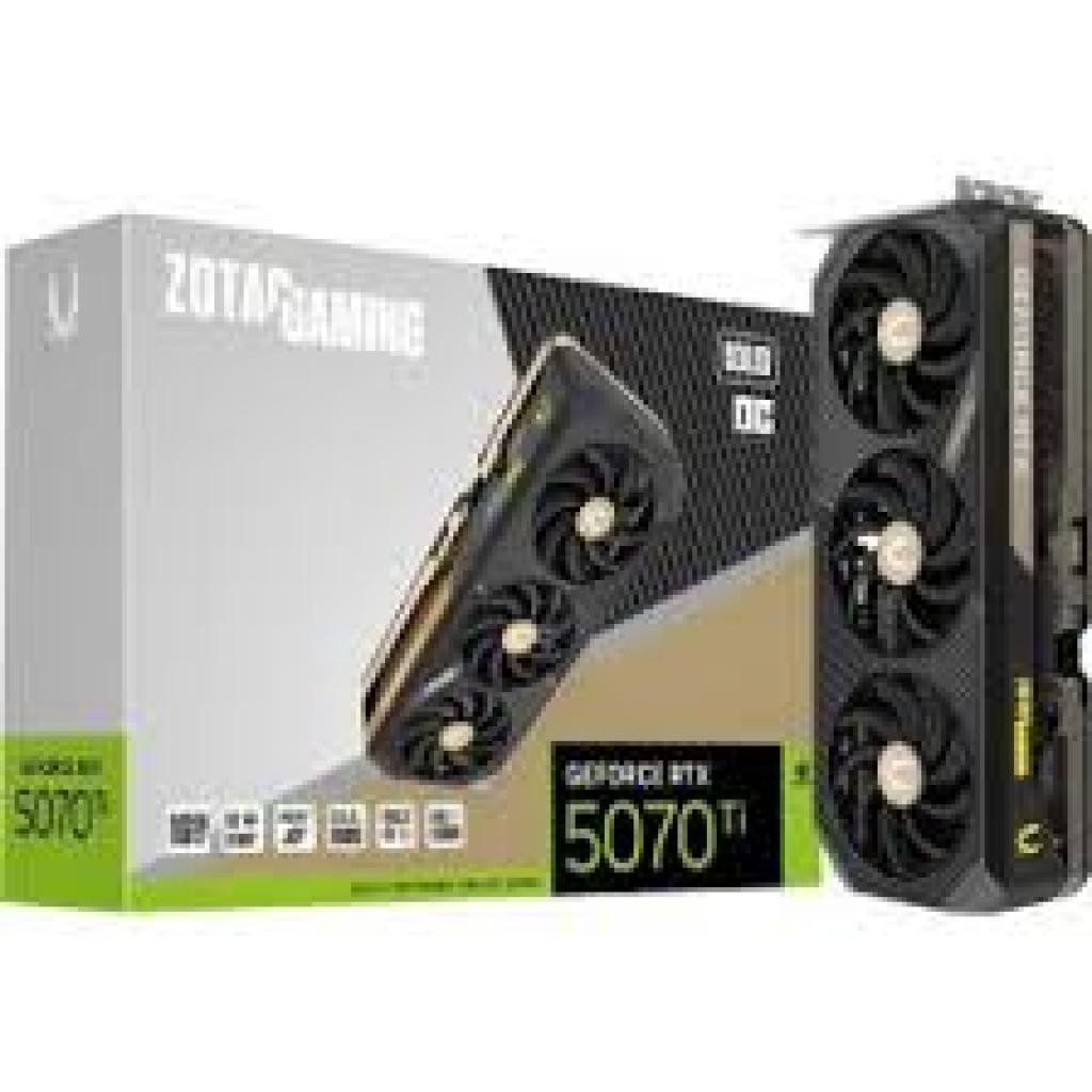 Placa de Video 16GB EXP. GF-RTX5070TI Zotac Solid OC ZT-B50710J-10