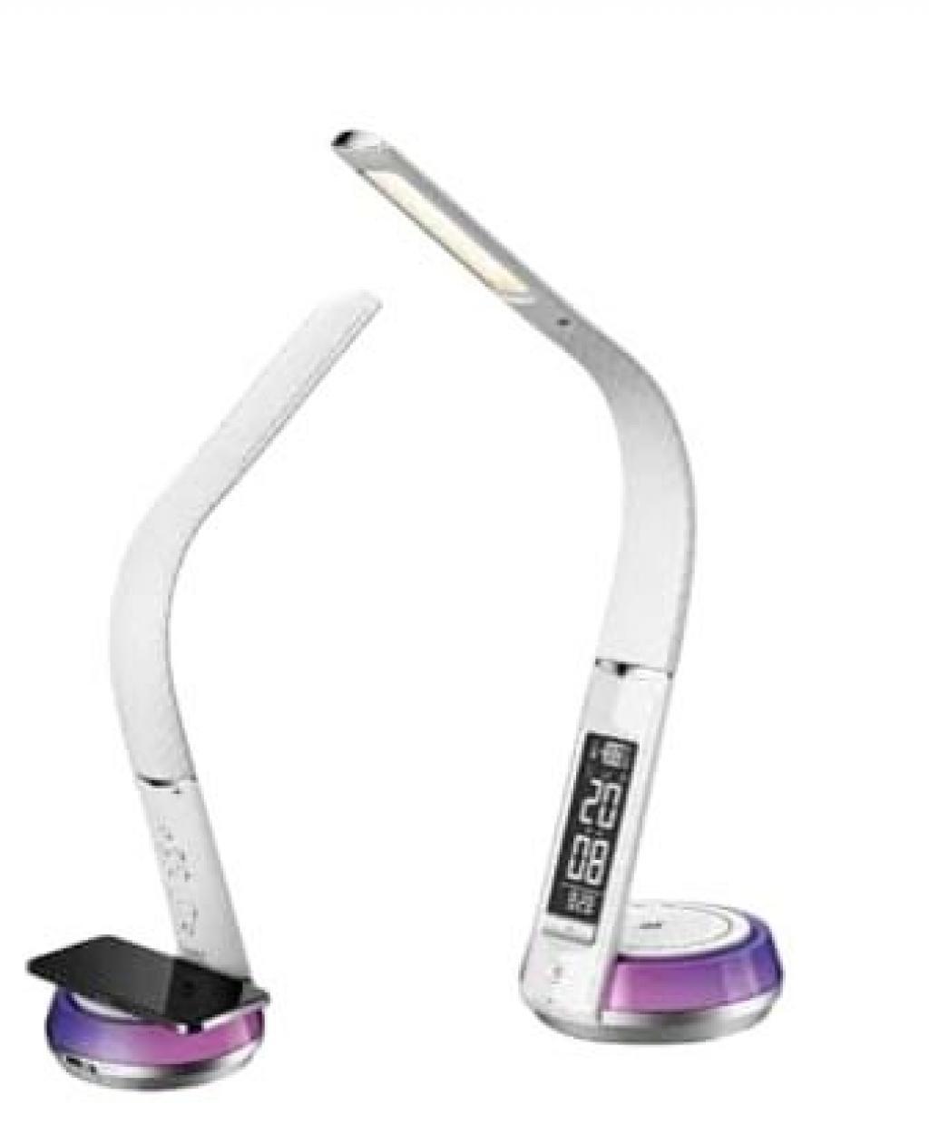 ABAJUR LED + CARREGADOR S/FIO SATE AC-T7005 220V