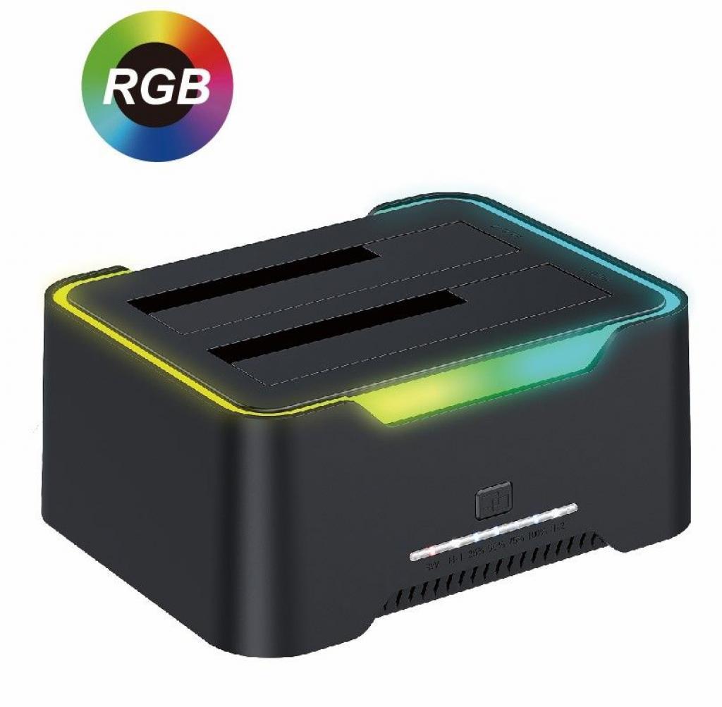 DOCKSTATION P/ HD 2.5"/3.5" SATE AX237 10TB USB3.0