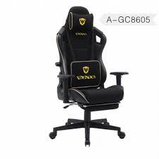 Cadeira Gamer Satellite A-GC8605 Preto/Gold (IVA)