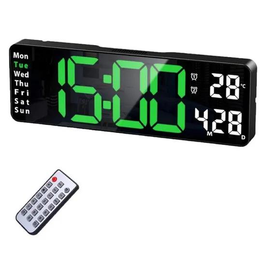 Relogio Digital Parede  Sate ac-t6813 Led Verde