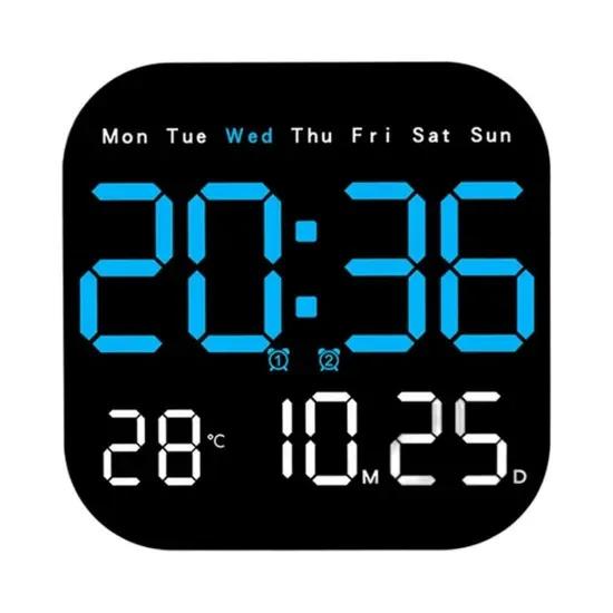 Relogio Digital Parede  Sate ac-t6843 Led Azul