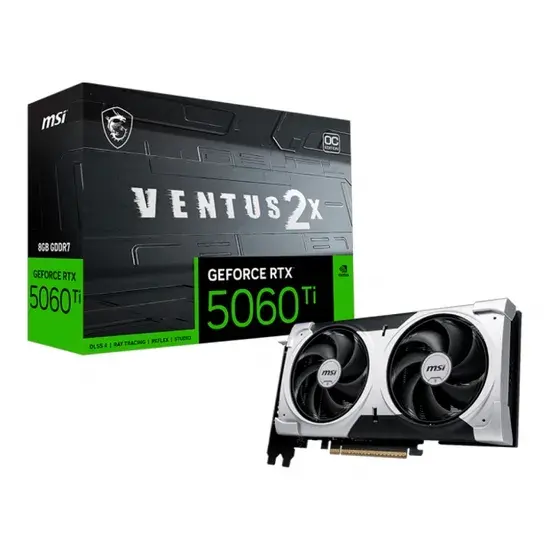 Placa de Video 8GB EXP. GF-RTX5060TI Msi Ventus 2x Plus Oc 912-V536-024