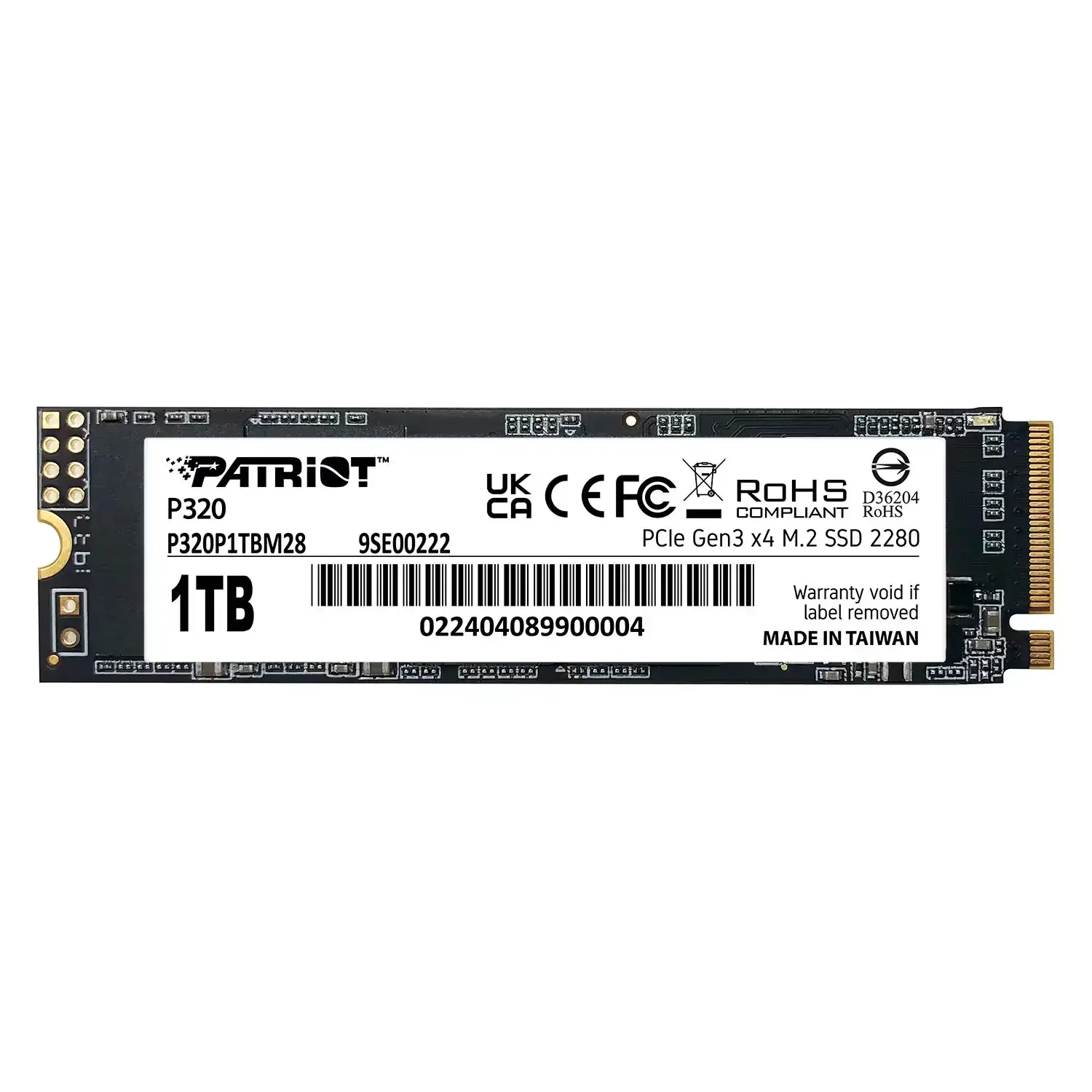 HD SSD M.2 1TB PATRIOT P320P1TBM28 NVME