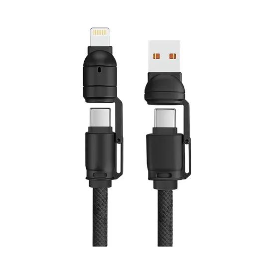 Cabo Celular G-Tide 1.5M 4X1 USB+USB-C+Light Pr