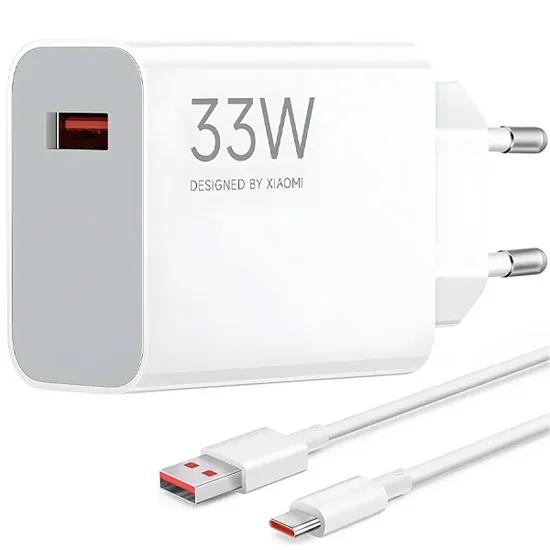 Carregador P/Cel Xiaomi 33W  USB-A MDY-16  BRA + CABO