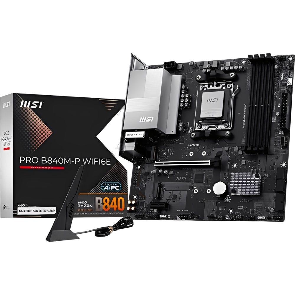 Placa Mae Amd (Am5) Msi B840m-P Pro Wifi6e
