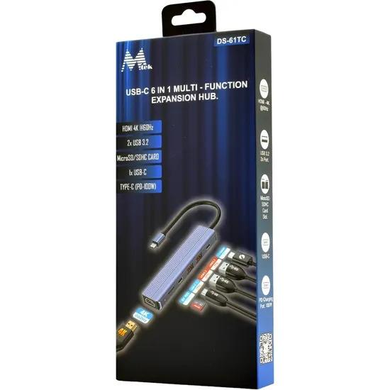 Adaptador USB-C HDMI USB 3.0 Memory MTEK DS-61TC