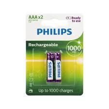 PILHA RECARREGAVEL PHILIPS AAA 1000MAH C/2 IVA  SG
