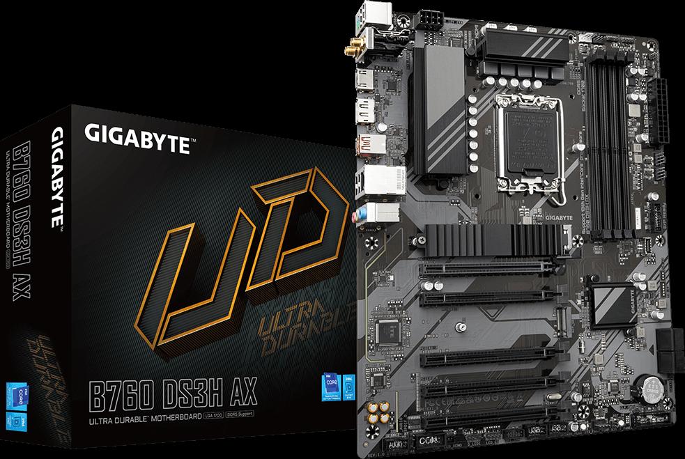 Placa mae  Intel (1700) Gigabyte B760 Ds3h Ax V2 Wifi Ddr5