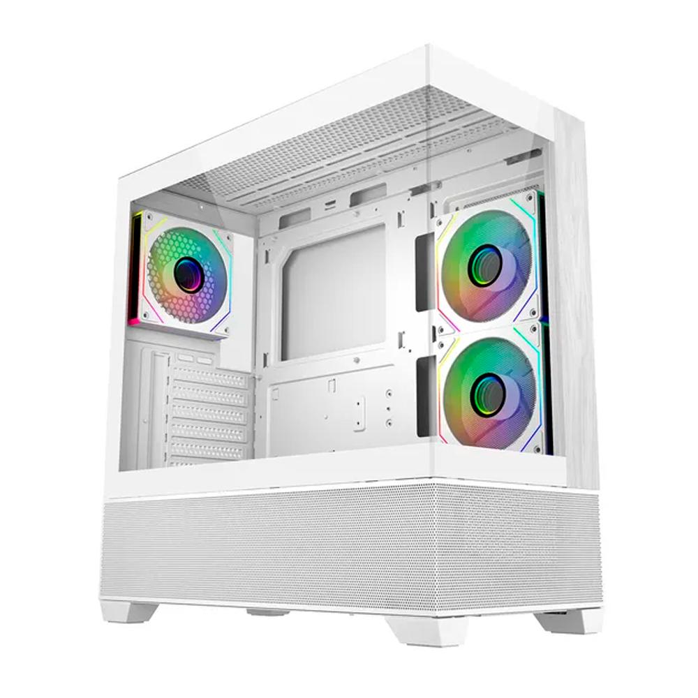Gabinete Cooler Master Elite 690 Wood White E690-WHNN-S00